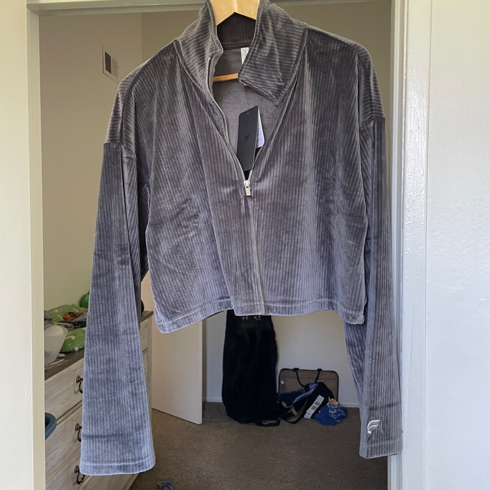 Fabletics Plush Rib Half Zip Sweatshirt